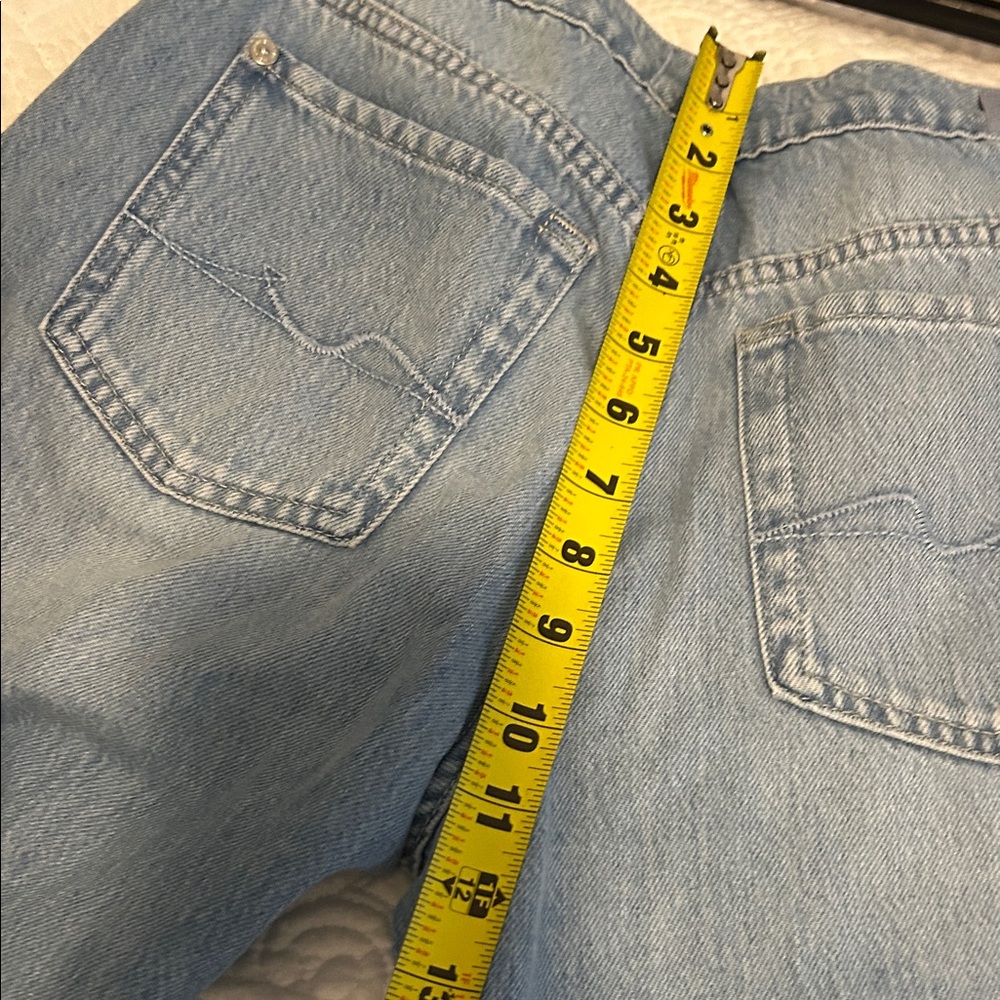7 For All Mankind Light Blue Wide-Leg Jeans Modern Dojo - Picture 10 of 12